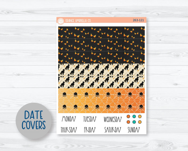 A5 Daily Duo Planner Kit Stickers | Fright Night 263-121