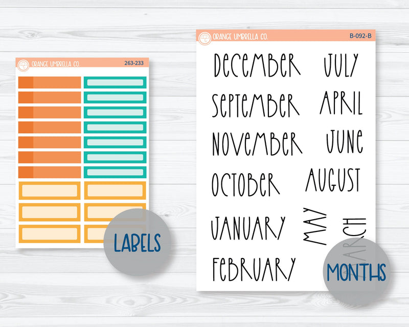 8.5x11 Plum Monthly Planner Kit Stickers | Fright Night 263-231