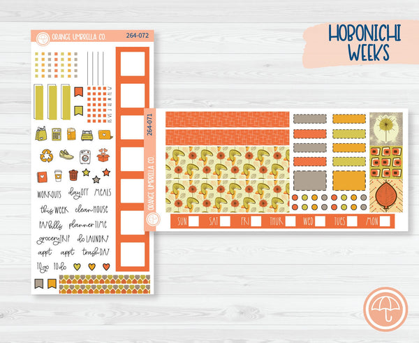 Hobonichi Weeks Planner Kit Stickers | Autumn in Orbit City 264-071