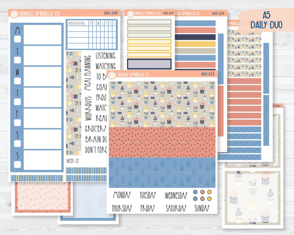 A5 Daily Duo Planner Kit Stickers | Prickle Pants 262-121