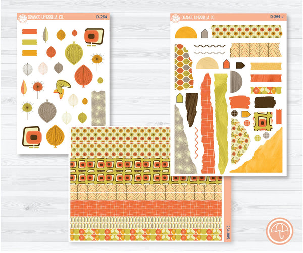 Autumn in Orbit City Kit Deco Planner Stickers | D-264