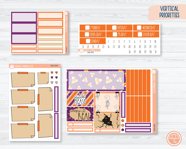 Plum Vertical Priorities Planner Kit Stickers | Bewitched 266-041