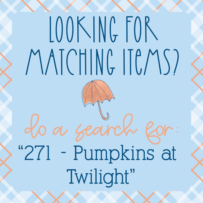 Hobonichi Cousin Planner Kit Stickers | Pumpkins at Twilight 271-051