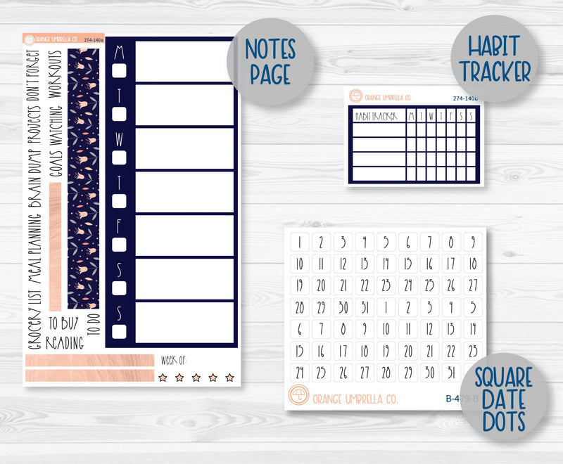 7x9 Daily Duo Planner Kit Stickers | Wild Landscape 274-131