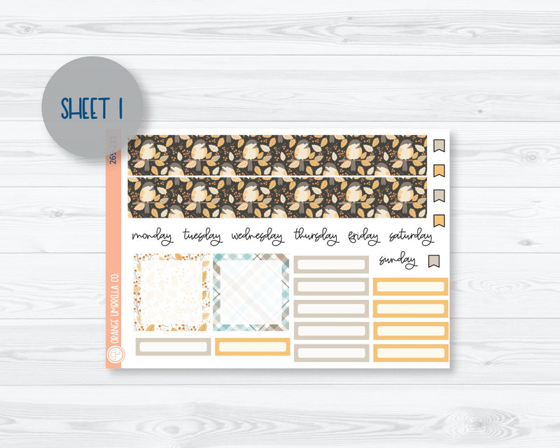 7x9 Plum Monthly Planner Kit Stickers | Bittersweet 269-221