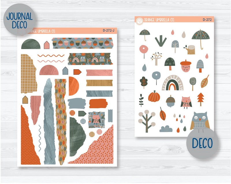 Owl B. Back Kit Deco Planner Stickers | D-272