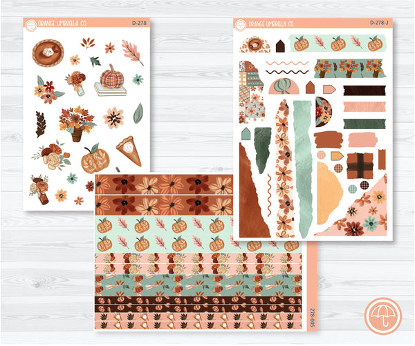 Pass the Pie Kit Deco Planner Stickers | D-278