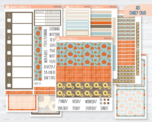 A5 Daily Duo Planner Kit Stickers | Farmstand 279-121