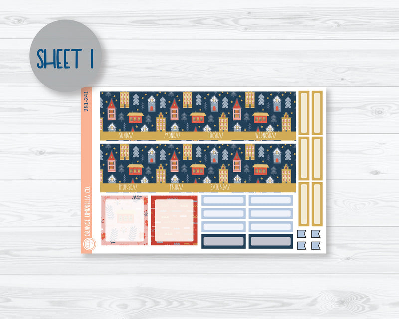 A5 EC Dashboard Monthly Planner Kit Stickers | Tiny Town 281-241