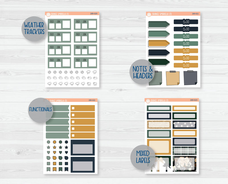 Weekly Add-On Planner Kit Stickers | Sparkle 289-011