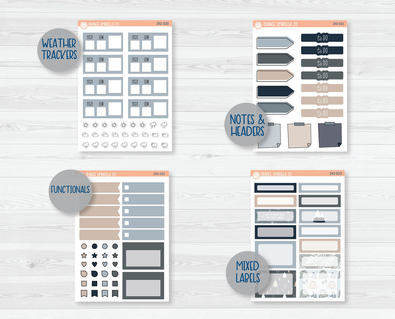 Weekly Add-On Planner Kit Stickers | Bundle Up 292-011