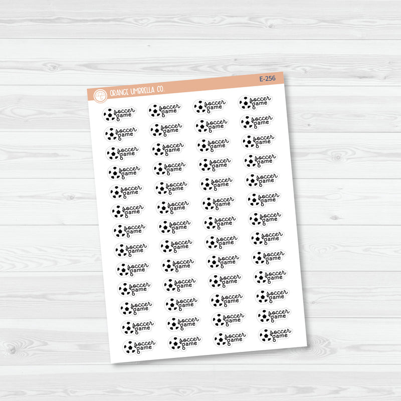 Soccer Game Event Planner Stickers | F16 | E-256