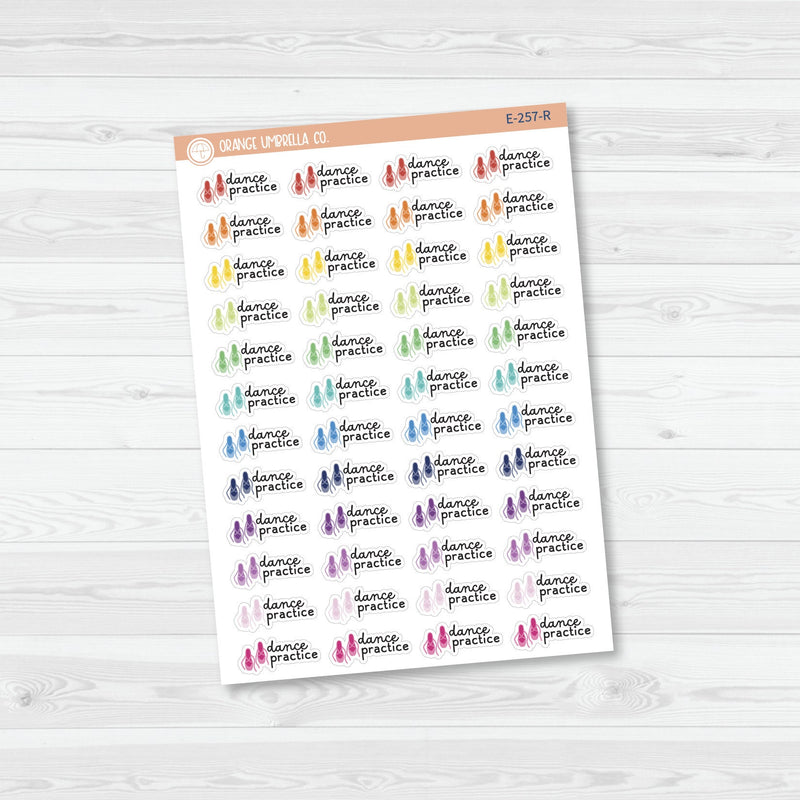 Dance Practice Event Shoes Icon Planner Stickers | F16 | E-257