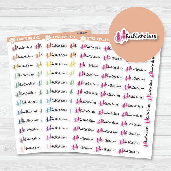 Ballet Class Event Shoes Icon Planner Stickers | F16 | E-267