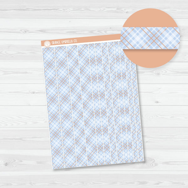 OUC Plaid Washi Strips Planner Stickers | C-331