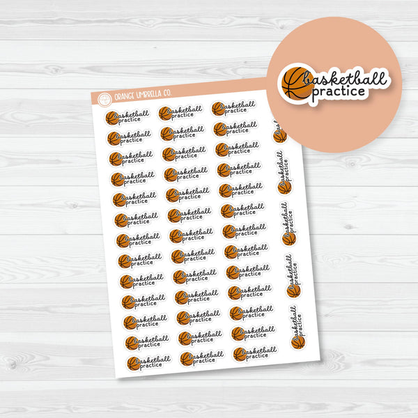 Basketball Practice Event Planner Stickers | F16 | E-249