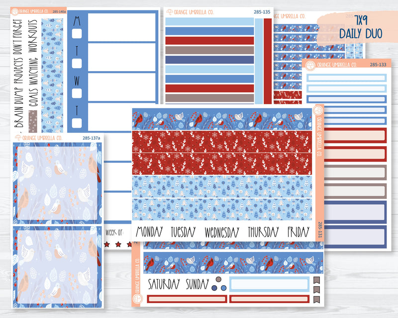 7x9 Daily Duo Planner Kit Stickers | Icy 285-131