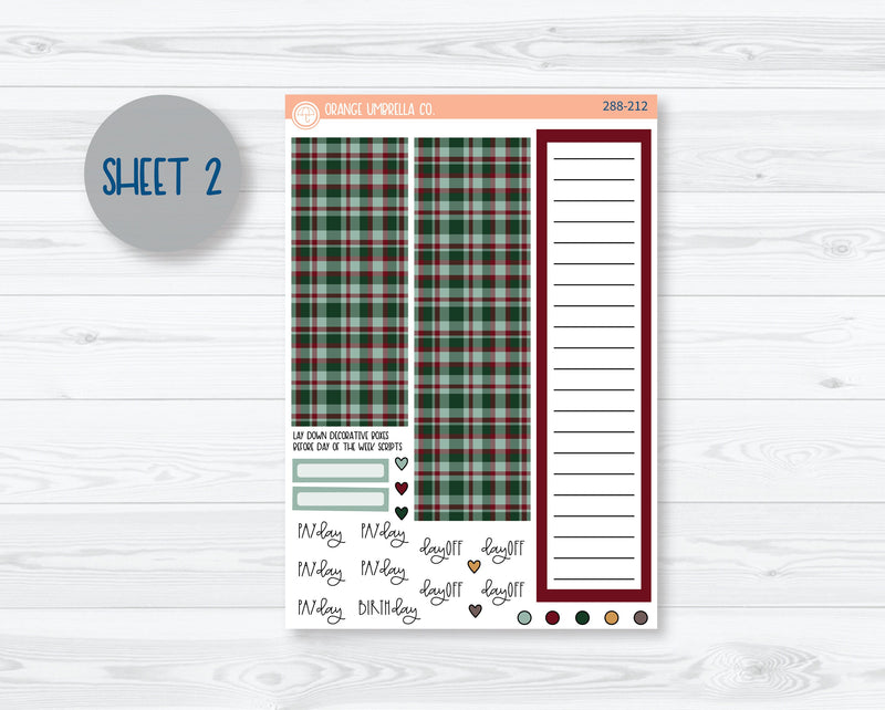 A5 Plum Monthly Planner Kit Stickers | Santa Stop Here 288-211