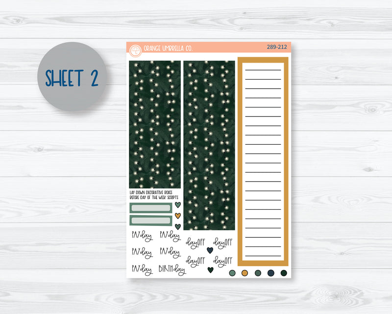 A5 Plum Monthly Planner Kit Stickers | Sparkle 289-211