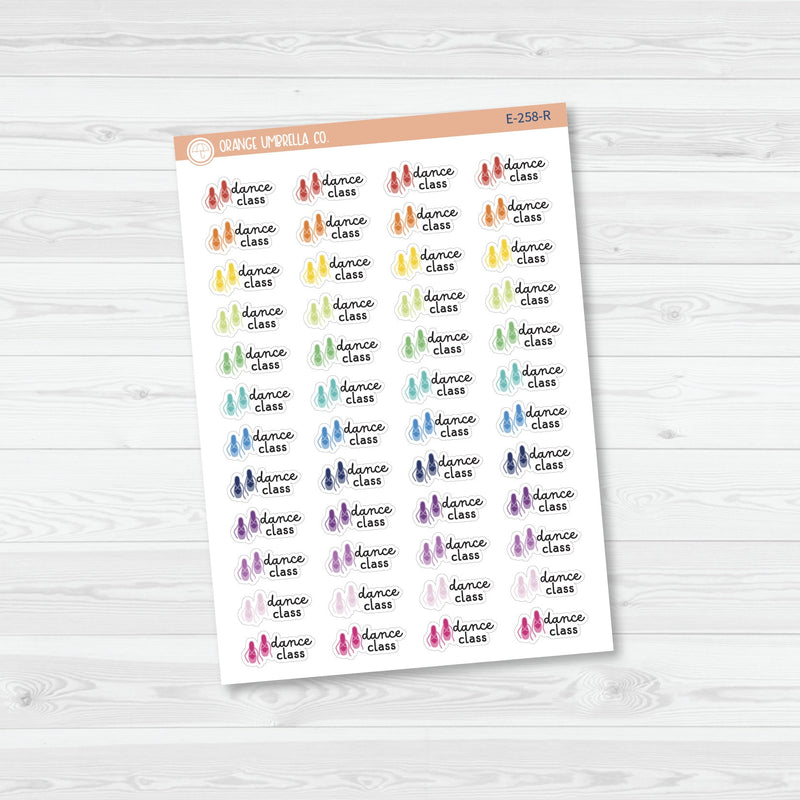 Dance Class Event Shoes Icon Planner Stickers | F16 | E-258