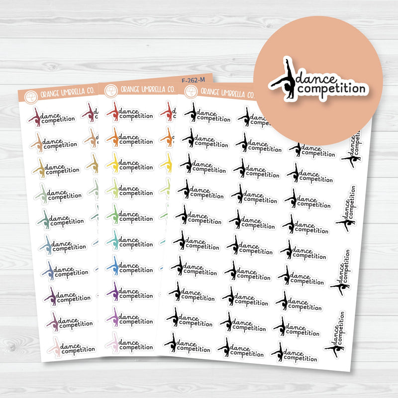 Dance Competition Event Girl Icon Planner Stickers | F16 | E-262