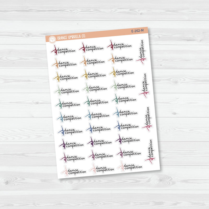 Dance Competition Event Girl Icon Planner Stickers | F16 | E-262