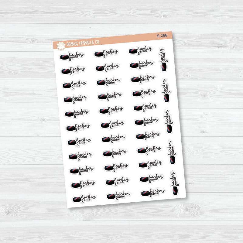 Hockey Game Event Icon Planner Stickers | F16 | E-266