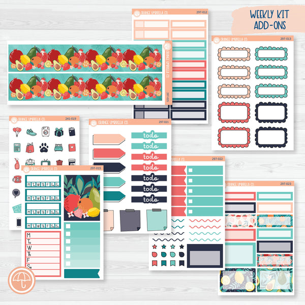 Fruit Basket | Weekly Add-On Planner Kit Stickers | 297-012