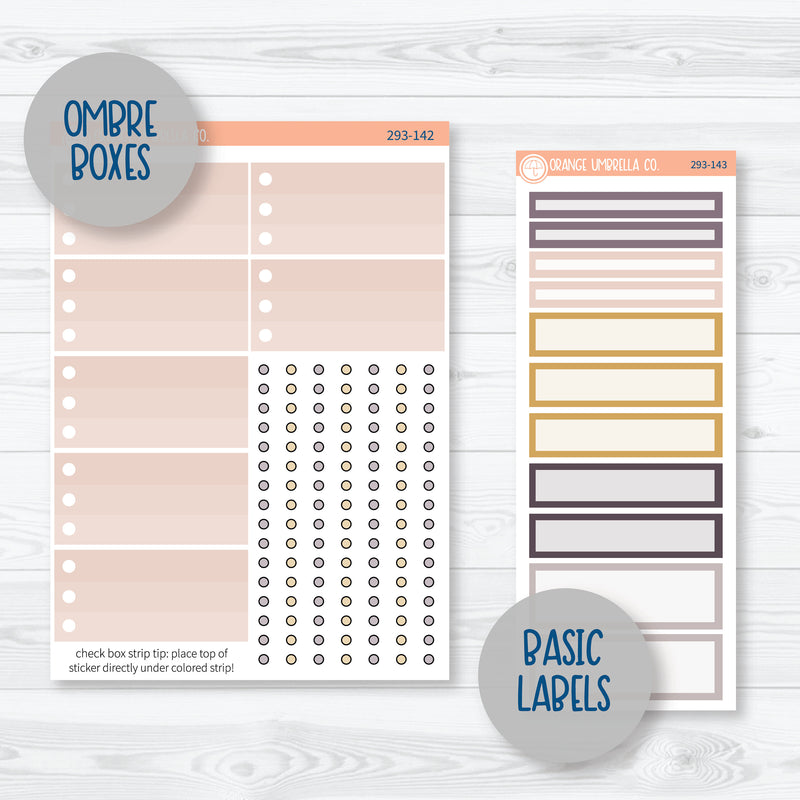 New Year's A5 Plum Daily Planner Kit Stickers | 293-141