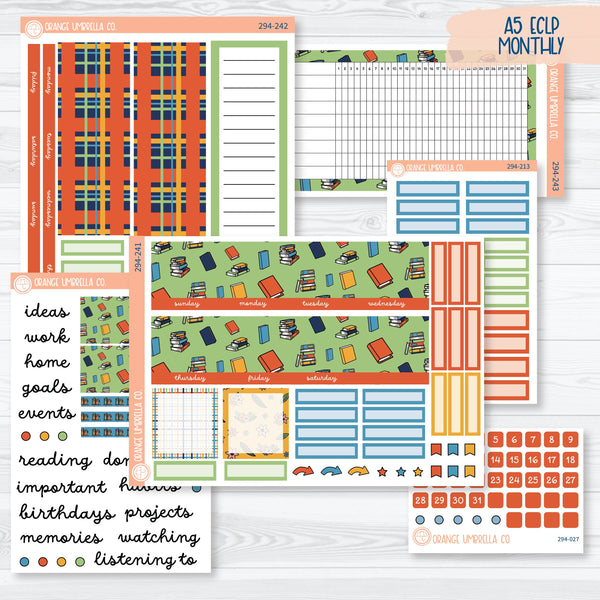 I'm Booked | Reading A5 EC Monthly & Dashboard Planner Kit Stickers | 294-241