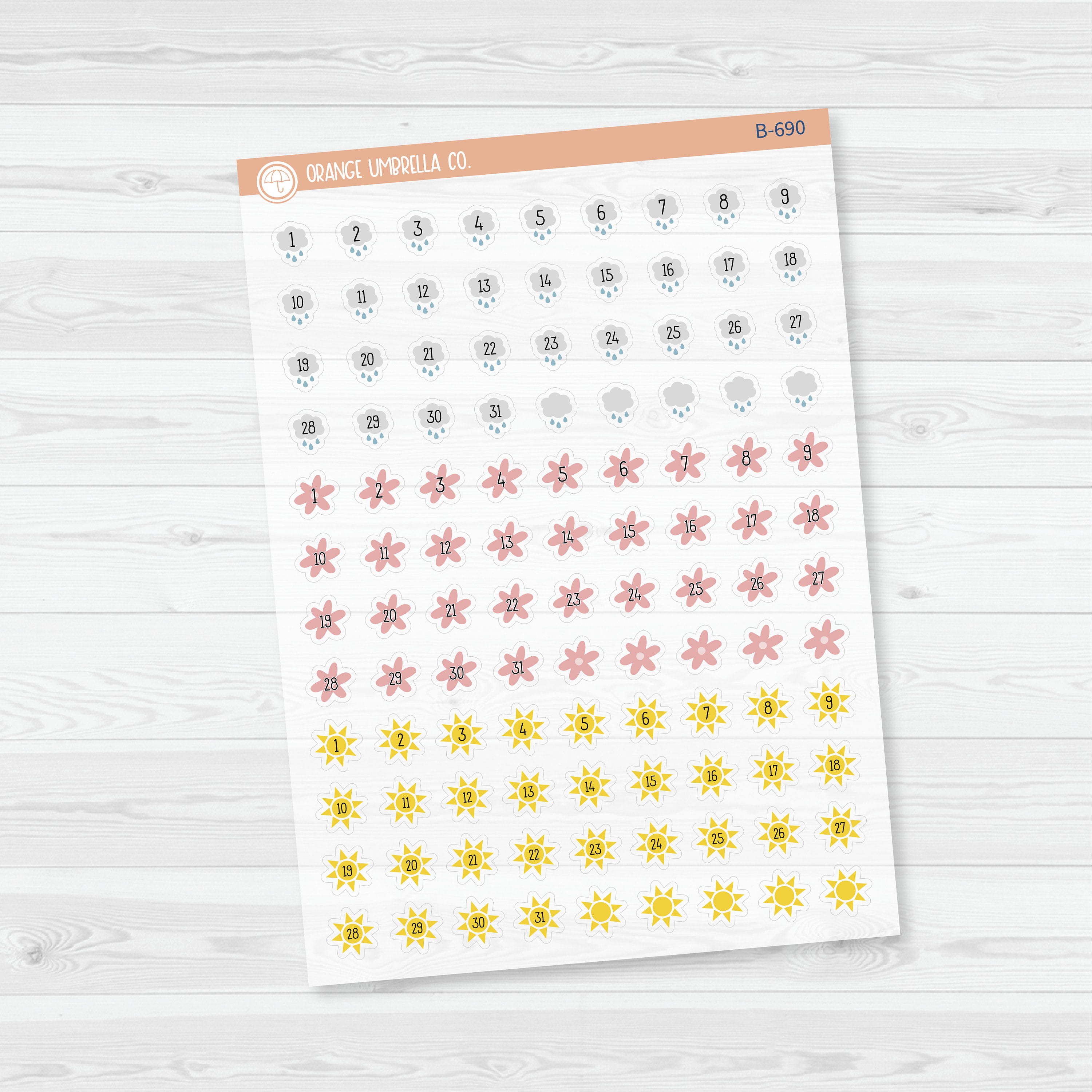 Yearly Themed Date Dots | 3 Months Holiday | Clear Matte Planner Stickers | B-689-692-CM