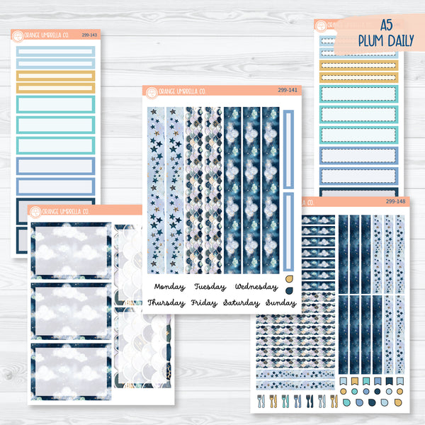 North Star | Sky A5 Plum Daily Planner Kit Stickers | 299-141