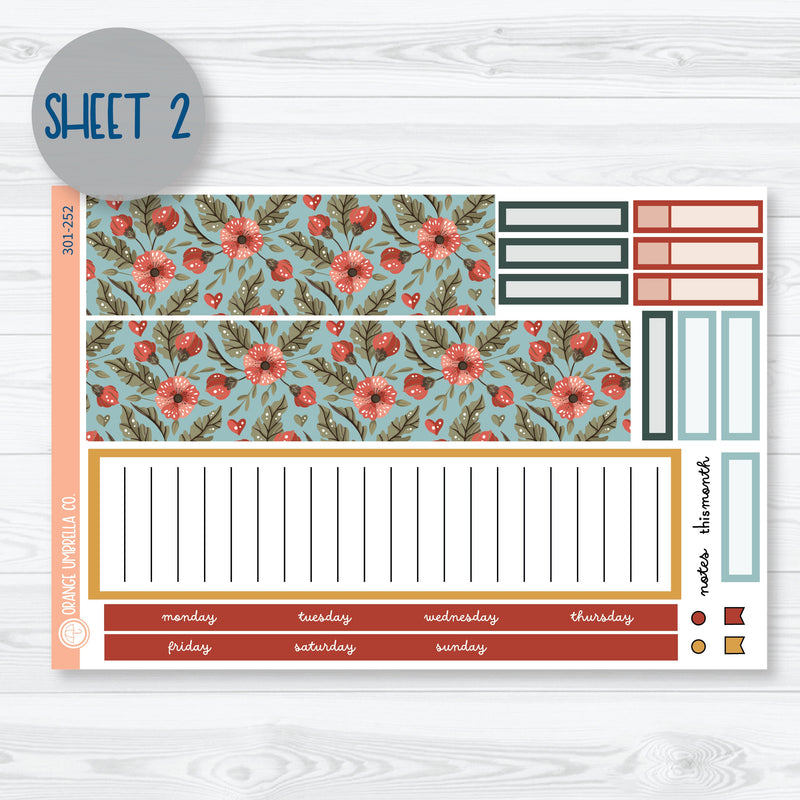 Tweetheart | February 7x9 ECLP Monthly & Dashboard Planner Kit Stickers | 301-251