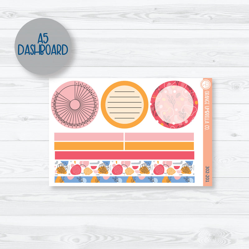 Amalie | Fun Anytime Plum Dashboards Planner Kit Stickers | 302-201