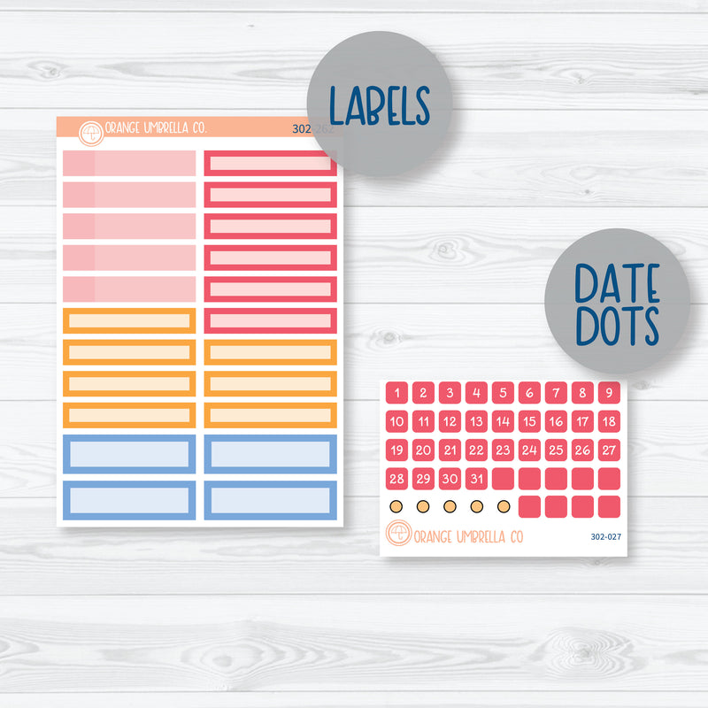 Amalie | February 8.5 ECLP Monthly Planner Kit Stickers | 302-261