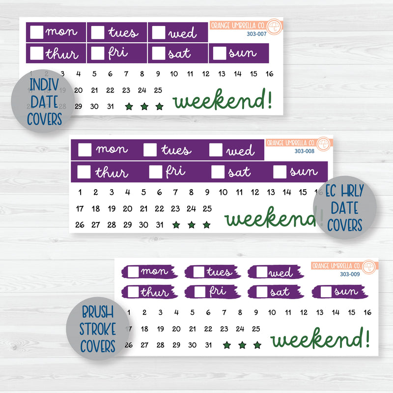Party Gras | Mardi Gras Weekly Planner Kit Stickers | 303-001