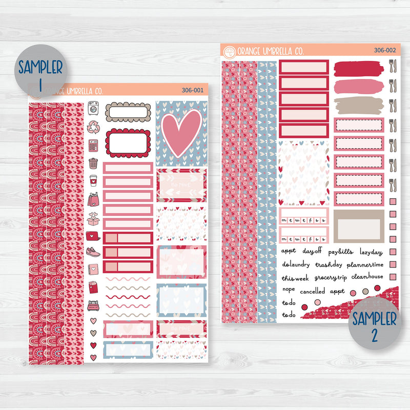 Lovestruck | Valentine's Day Weekly Planner Kit Stickers | 306-001
