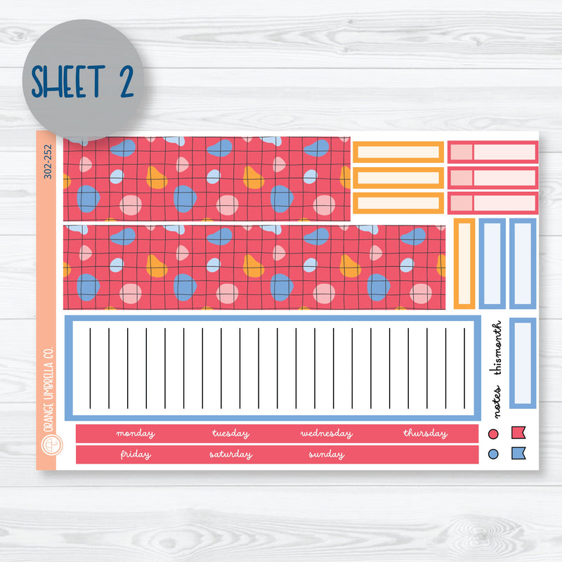 Amalie | February 7x9 ECLP Monthly & Dashboard Planner Kit Stickers | 302-251