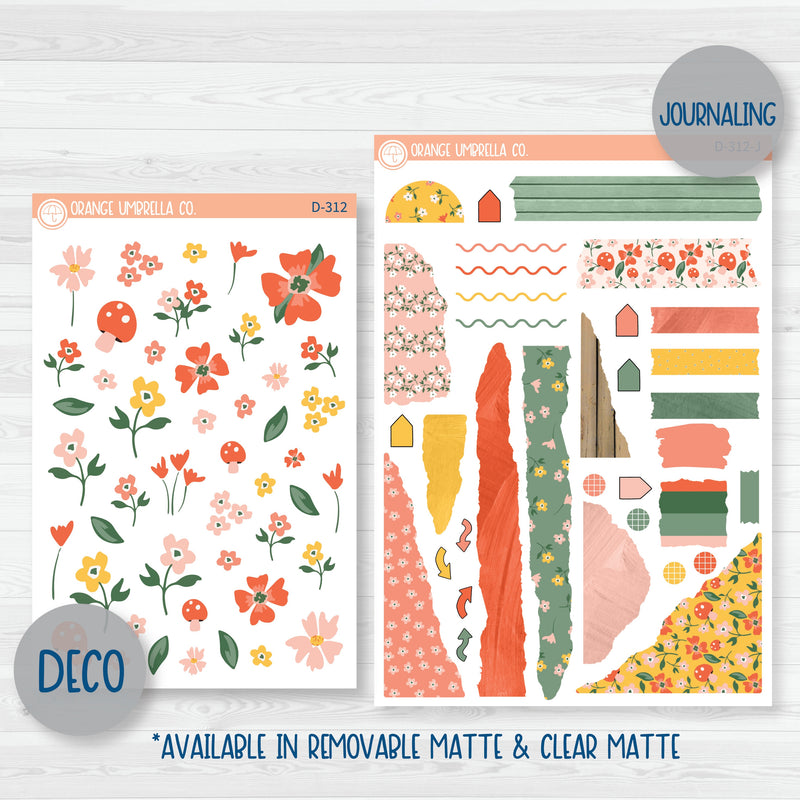 Handpicked Bouquet | Spring Floral Weekly Planner Kit Stickers | 312-001
