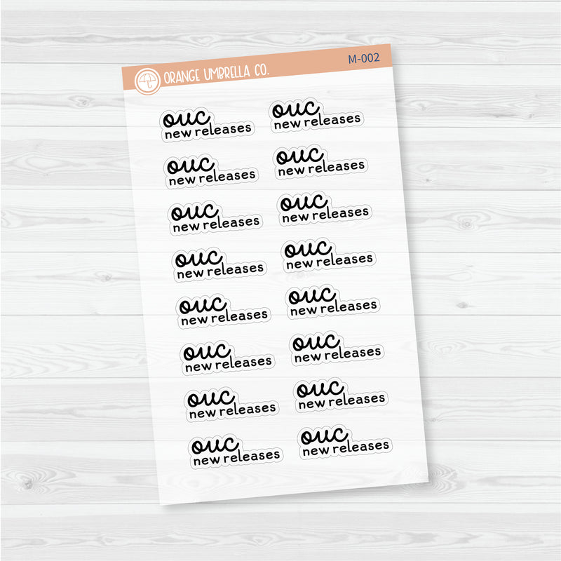 OUC Release Schedule | Mystery Kit | Happy Mail Planner Stickers | Clear Matte | M-001-005-CM