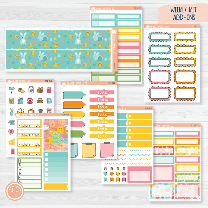 Easter | Weekly Add-On Planner Kit Stickers | Hatching A Plan | 313-012