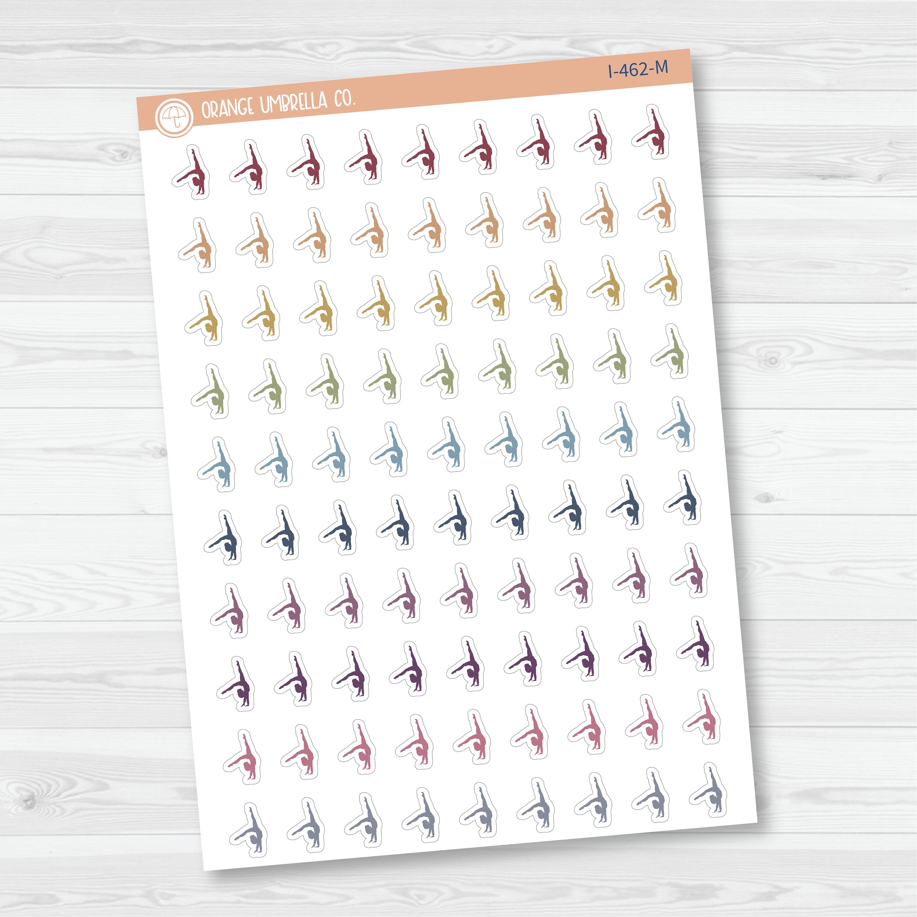 3/12-Gymnastic Icon Planner Stickers | I-462