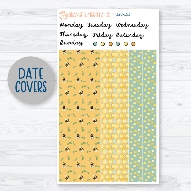 Summer Bee Kit | 7x9 Plum Daily Planner Kit Stickers | Buzzed | 320-151