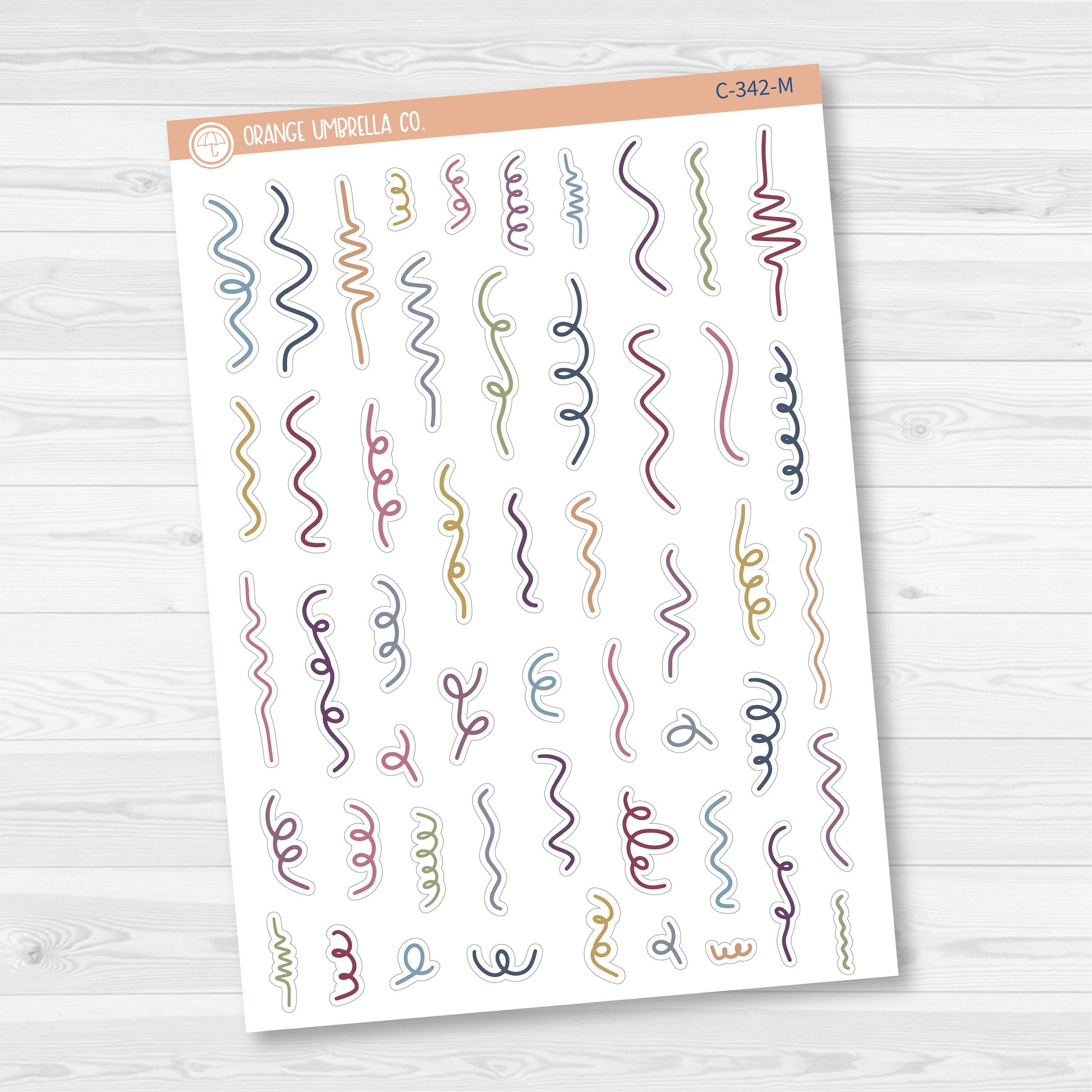 3/12- Hand Doodled Squiggles | C-342