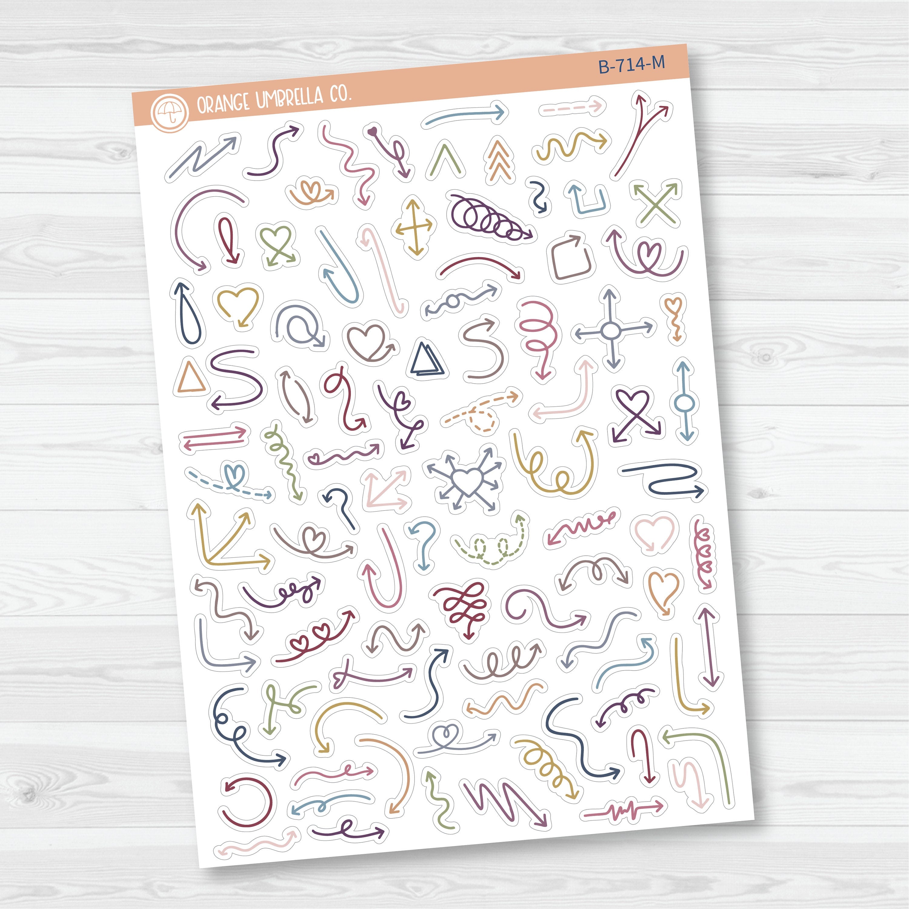 3/12-Hand Doodled Arrows | Mixed Sheet | B-714