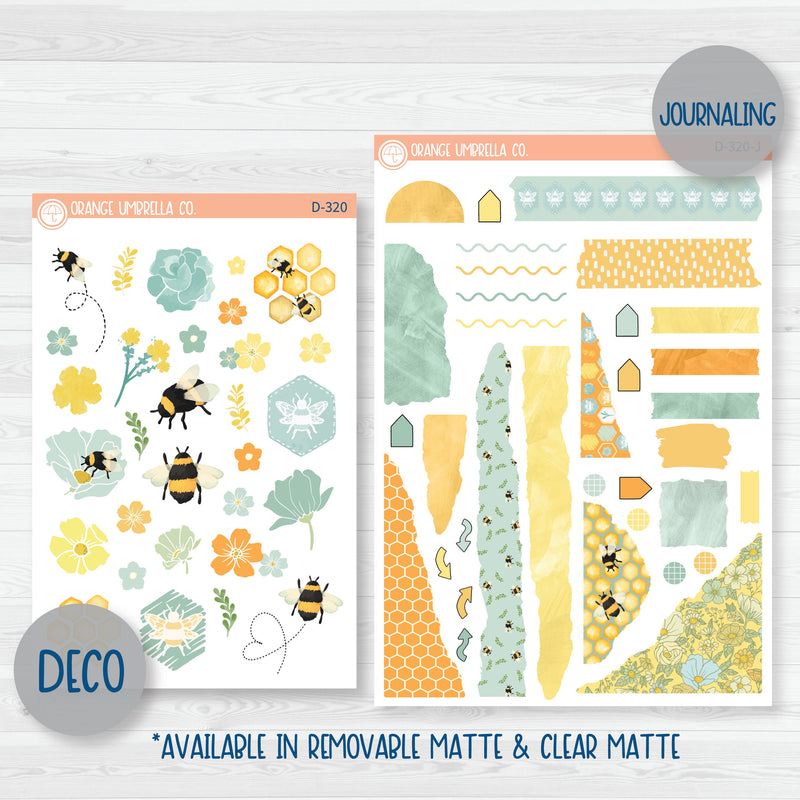 Bee Spring & Summer Kit | Weekly Planner Kit Stickers | Buzzed | 320-001