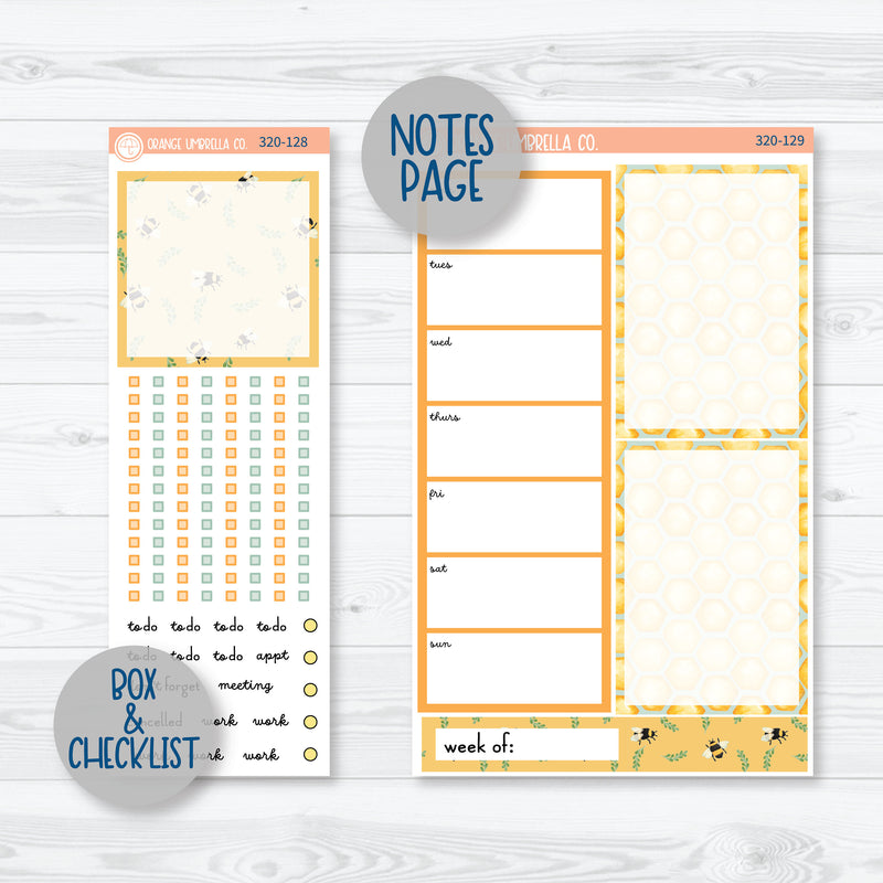 Bumblebee Summer Kit | A5 Daily Duo Planner Kit Stickers | Buzzed | 320-121
