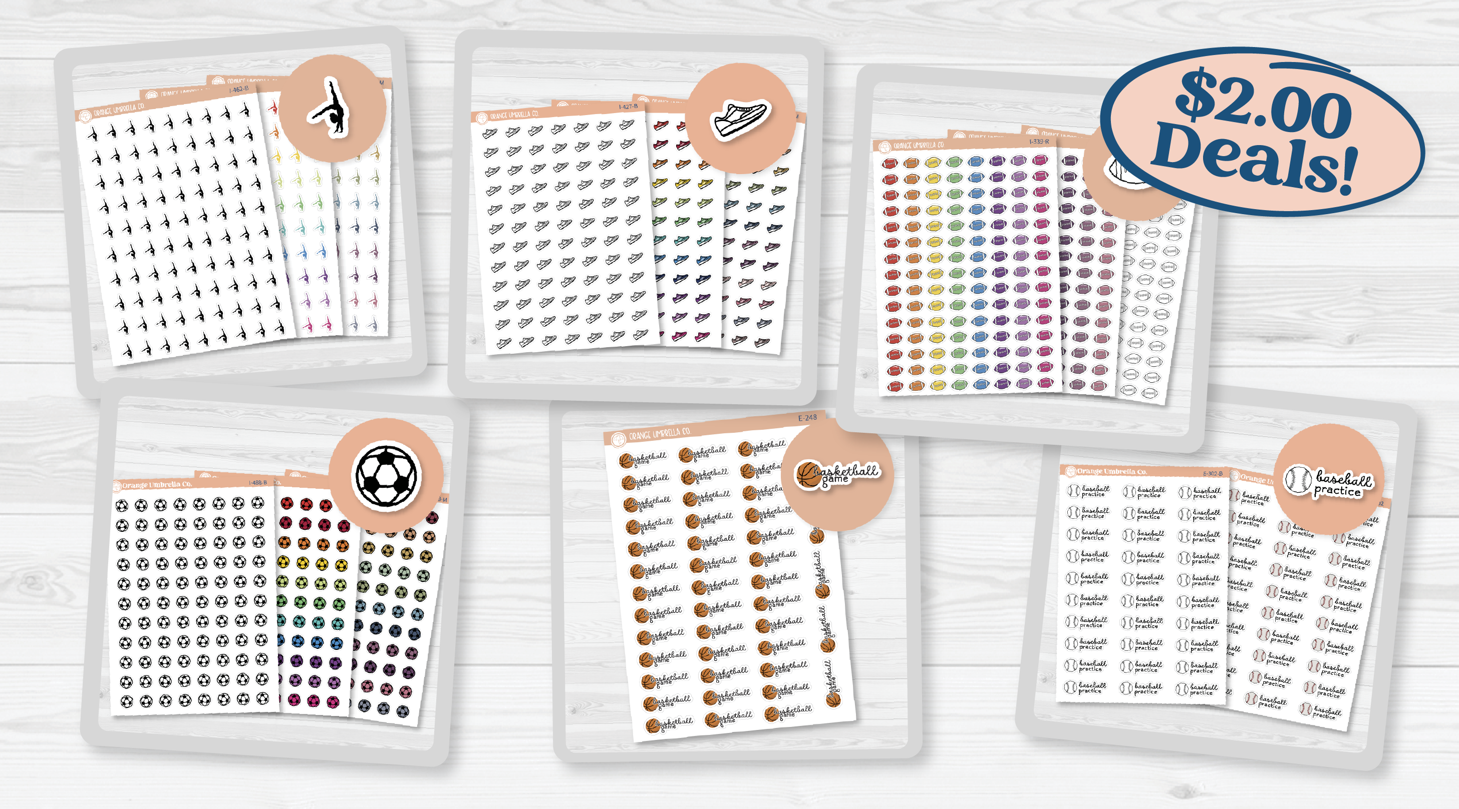 $2.00 Deals – Sports Stickers (7/31–8/6)