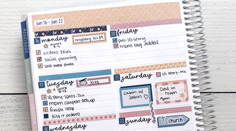 Last Week in My Planner: KIT-368 “Daydream”
