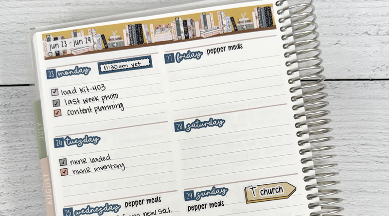 Last Week in My Planner: KIT-373 “Turn the Page”